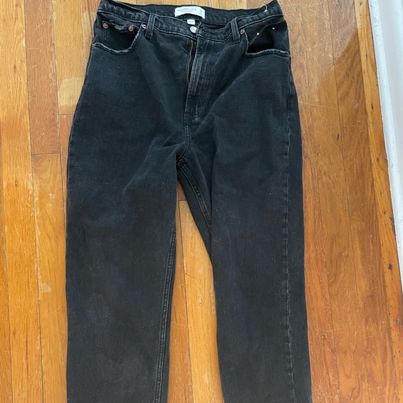 Abercrombie & Fitch Denim - Curve Love Ultra High Rise Ankle Straight Jeans